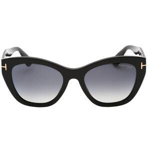 Tom Ford Womens/Ladies Cara Smoke Polarised Sunglasses / Shiny Black